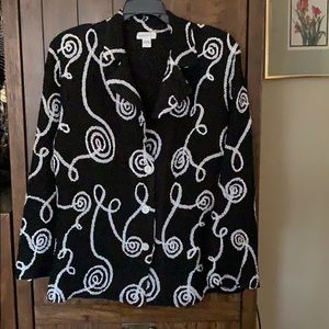 Rafael black/cream blouse